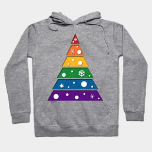 LGBT Rainbow Xmas Tree Hoodie